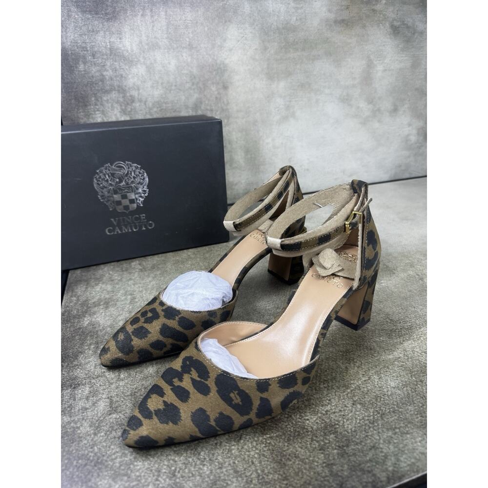 Vince Camuto Hendriy Burnished Suede Hickory Heels Women’s 9.5M